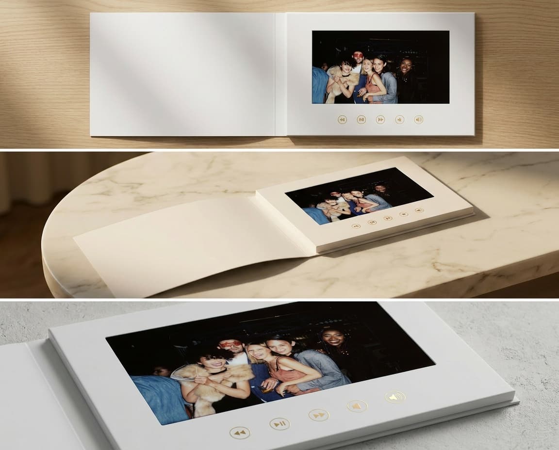 Videobook detail β keepsake presentation close-up